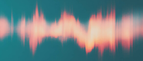 Aufkleber - Abstract representation of dynamic sound waves intertwined with flames and energy