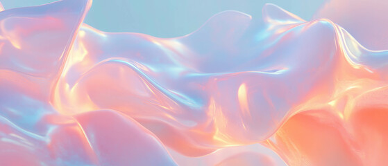 Poster - Abstract representation of sound waves with icy textures and a fragile beauty