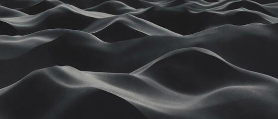 Aufkleber - Dynamic landscape of 3D flowing waves showcasing textured sand patterns