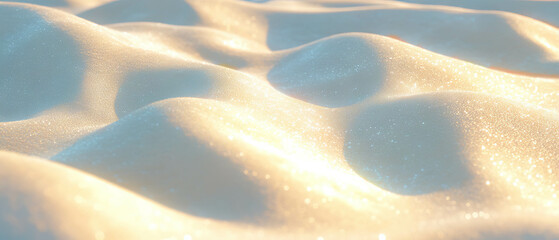 Poster - Dynamic landscape of flowing sand waves creating an abstract texture
