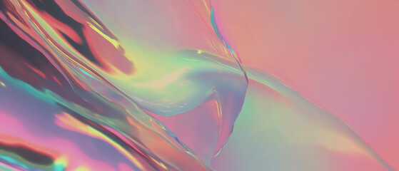 Poster - Modern gradient background with subtle chromatic aberration effects showcasing digital art aesthetic