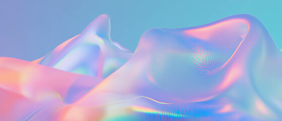 Aufkleber - Ethereal gradient background with floating particles creating depth and atmosphere