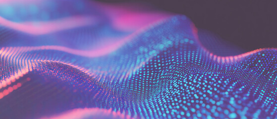 Aufkleber - Vibrant abstract gradient background with particles creating ethereal atmosphere and depth