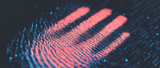 Poster - Visual representation of digital footprints highlighting data privacy and security concepts