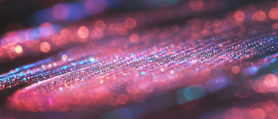 Poster - Abstract visualization of digital footprints showcasing data privacy and security concepts