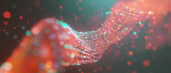 Poster - Visual representation of global internet traffic and data network connections