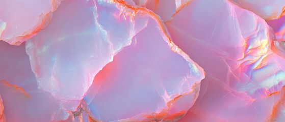 Poster - Elegant backdrop of baby pink onyx with space for branding and gentle banner design