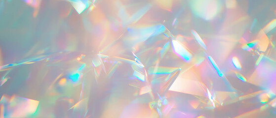 Aufkleber - Blurred holographic textures create a dreamy background for creative applications
