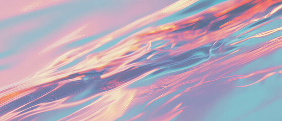 Poster - Digital flows and data streams create an abstract background in vibrant colors