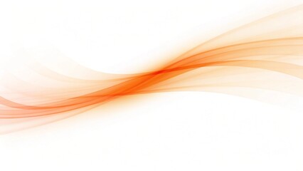 Aufkleber - Curve and blend light orange abstract background, modern swirl pattern with smooth waves, digital fluid texture design for wallpapers, presentations, web, and elegant creative visuals