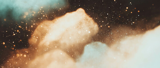 Poster - Dust settles in an abstract background with realistic texture and aged appearance