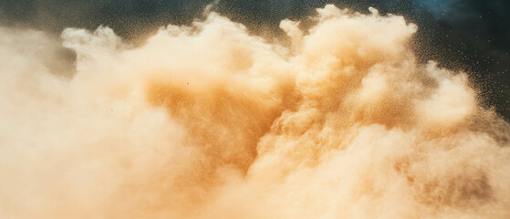 Aufkleber - Dynamic swirling dust in motion creates chaotic abstract texture