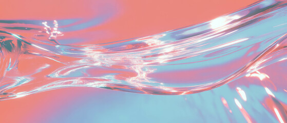 Poster - Dynamic digital waves create a modern abstract background with negative space