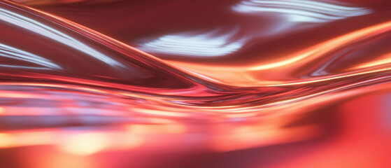 Poster - Dynamic digital waves creating an abstract energetic background with a calm center area
