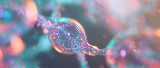 Aufkleber - Exploration of fluid dynamics in a holographic liquid with vibrant colors and forms