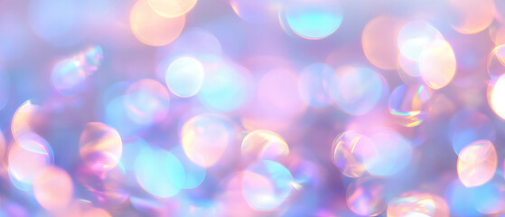 Aufkleber - Iridescent holographic patterns create a vibrant and modern abstract background design