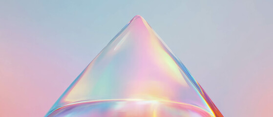 Poster - Vibrant holographic prism with abstract background for futuristic design elements