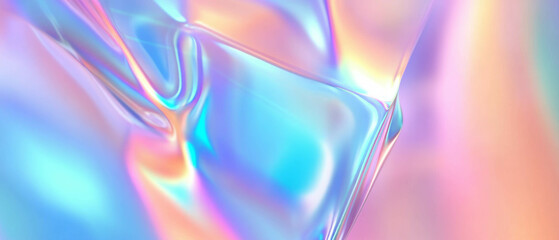 Poster - Light refracting abstract background with sparkling effects and empty center design