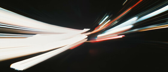 Aufkleber - Dynamic light streaks create an abstract background with a sense of motion and realism
