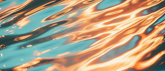 Aufkleber - Light streaks reflecting on a metallic surface creating an abstract modern look