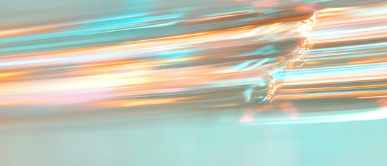 Aufkleber - Vibrant light streaks in abstract art create a dynamic and fluid visual experience