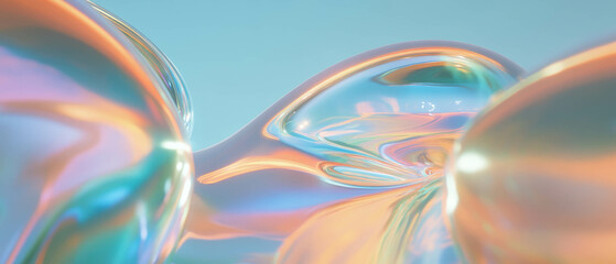 Poster - Dynamic light streaks create a surreal and intriguing abstract composition
