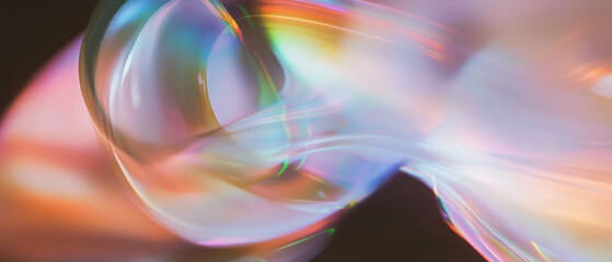 Aufkleber - Light streaks create a surreal atmosphere of intrigue and motion