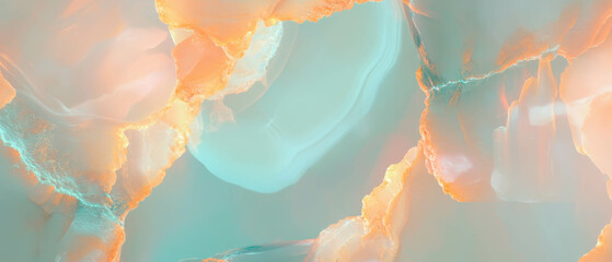 Poster - Blended Onyx abstract background with soft hues and blurred edges creating a serene atmosphere