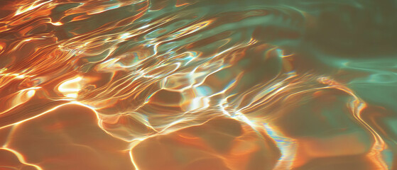 Poster - Overlapping ripples create dynamic interference patterns with vibrant textures
