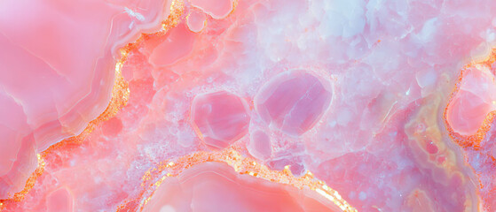 Poster - Explore the vibrant beauty of pink onyx with a mosaic texture in an artistic design