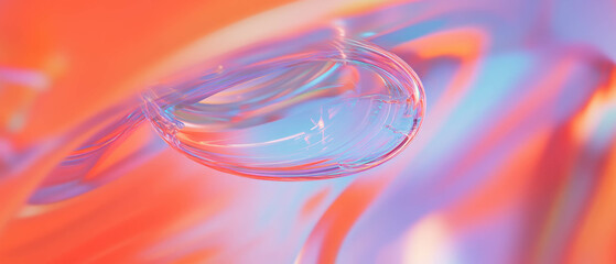 Aufkleber - Quantum ripples distortion in vibrant colors and advanced technology landscape