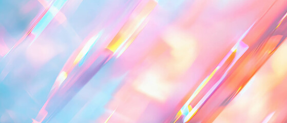 Poster - Dynamic rainbow abstract shapes creating a vibrant modern art composition