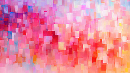 Poster - Abstract background featuring colorful squares in a dynamic arrangement for creative design projects
