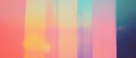 Poster - Colorful abstract background with smooth rainbow gradients and pastel tones