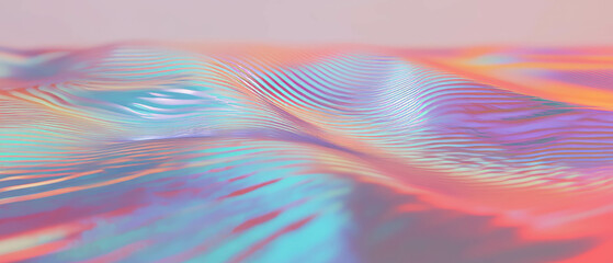Poster - Ripples and dynamic movement create vibrant interactions in an abstract backdrop