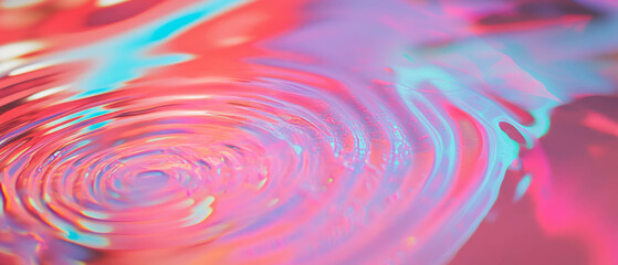 Poster - Ripples of information flow through a vibrant neural network background representing AI concepts