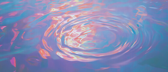 Poster - Ripples of light create a vibrant tapestry of art and human expression in abstract design