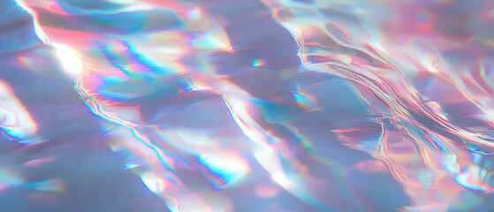 Poster - Ripples of light and data flow in an abstract visualization of information design
