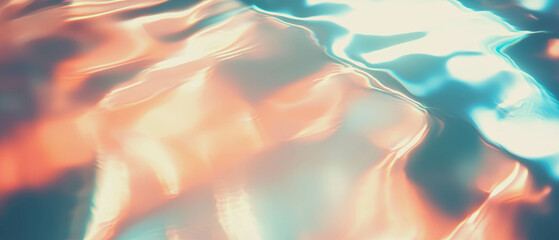Poster - Ripples of light create an abstract representation of data visualization and information design