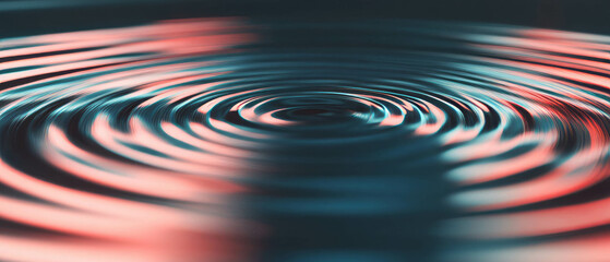 Poster - Ripples of light and matter illustrating the dynamics of quantum physics and subatomic particles