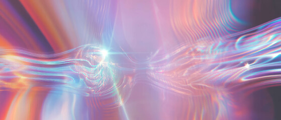 Aufkleber - Dynamic ripples of light create mesmerizing abstract effects