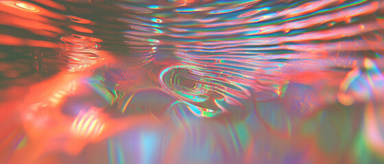 Poster - Ripples of light depicting advanced technology and the potential of humanity