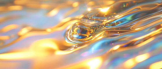 Poster - Ripples of light and technology symbolize the future of human potential and innovation