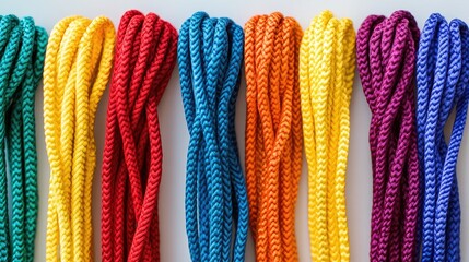 Poster - A neatly arranged length of strong cord, perfect for various tasks like binding or securing items.
