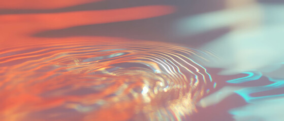 Poster - Ripples of light and interaction in abstract digital technology background