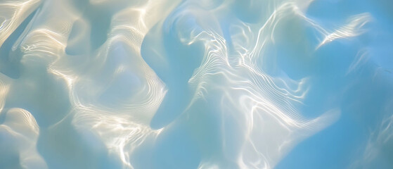 Poster - Ripples on sandy textured surface creating abstract natural patterns in soft colors