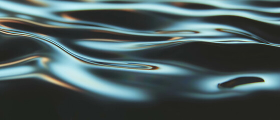Poster - Rippling digital surface background with modern banner space for text or images