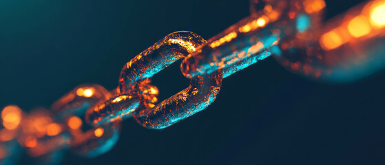 Poster - Rough blockchain texture backdrop with space for logo and banner design
