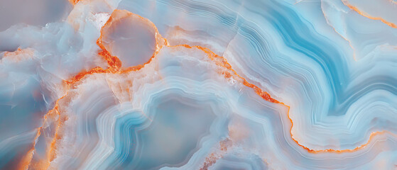 Poster - Modern abstract design featuring silver veined onyx with dynamic colors