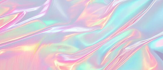 Poster - Soft holographic aurora background with space for text or images perfect for designs